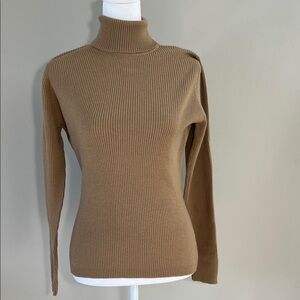 Anthropologie Ribbed wool Turtleneck Sweater